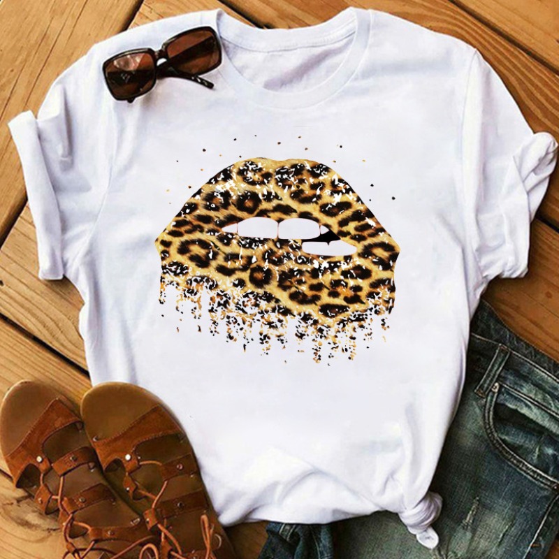 

lovely Casual O Neck Leopard Print T-shirt