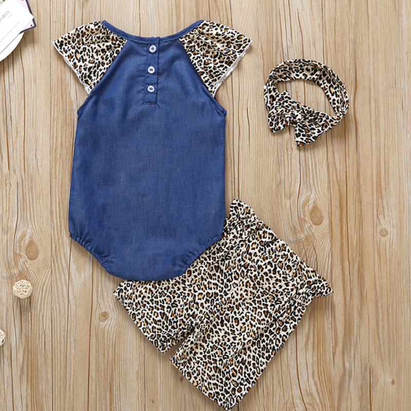 

lovely Casual Patchwork Dark Blue Girl Two-piece Shorts Set