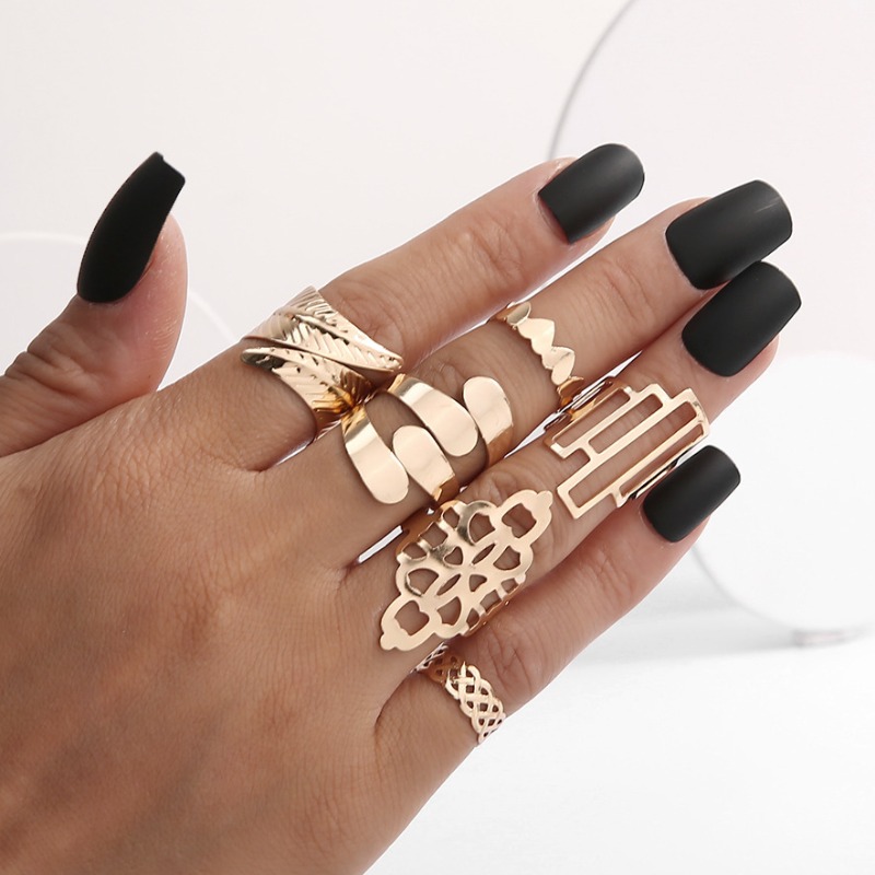 

lovely Trendy 6-piece Gold Ring