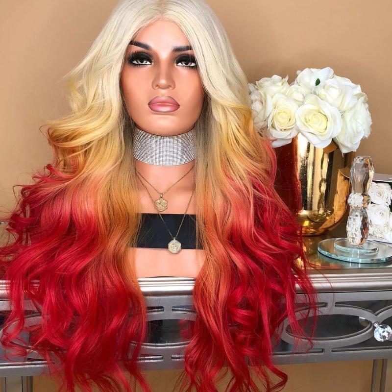 

lovely Stylish Long Curly Red Wigs