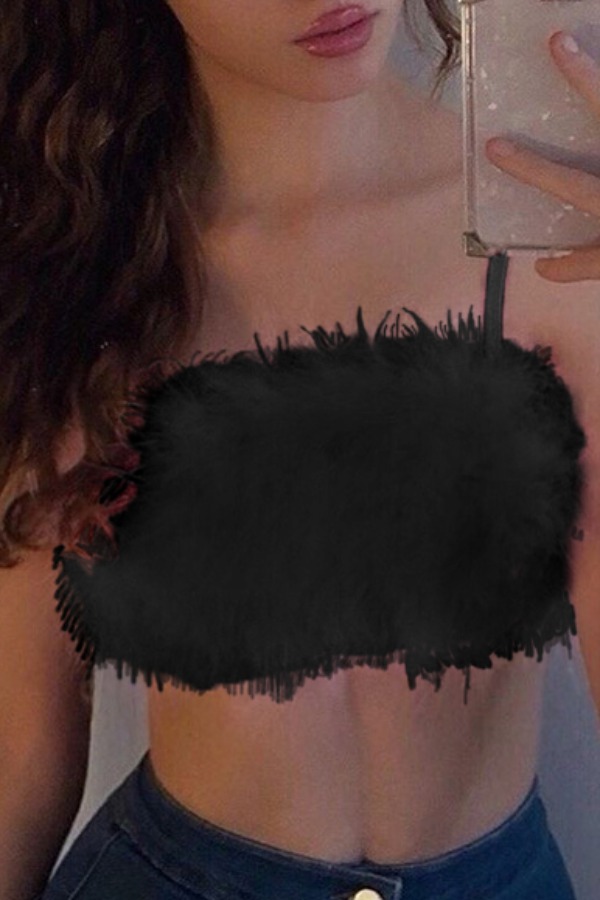 

Lovely Sexy Skinny Black Camisole