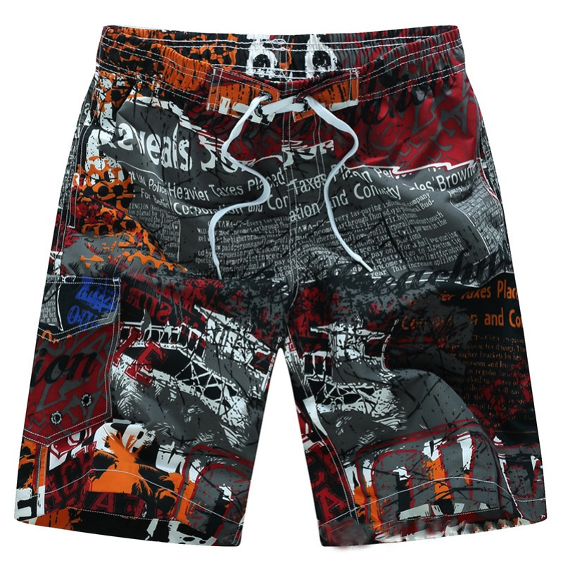 

Men lovely Bohemian Print Red Shorts