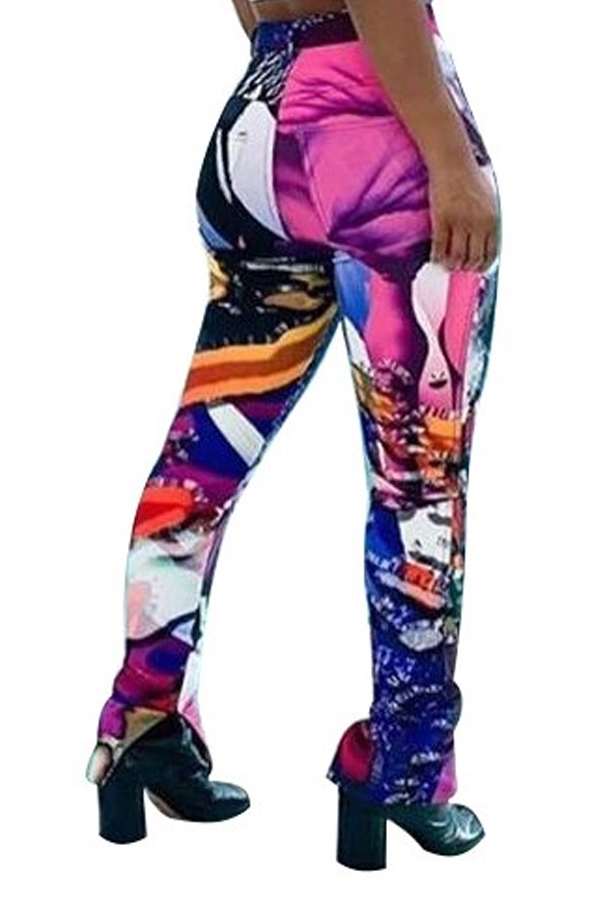 

lovely Sportswear Print Pink Pants