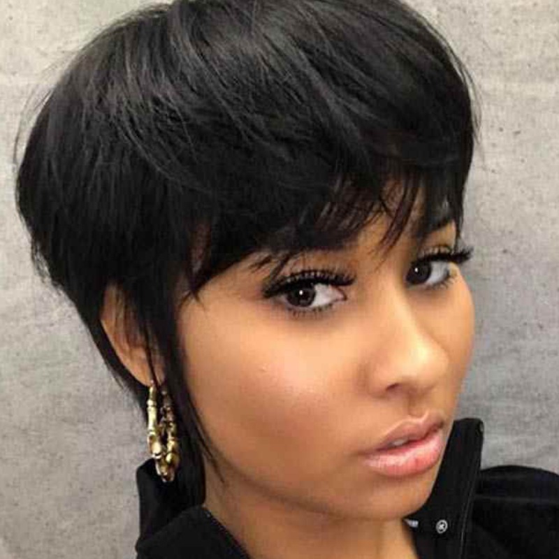 

lovely Stylish Short Black Wigs