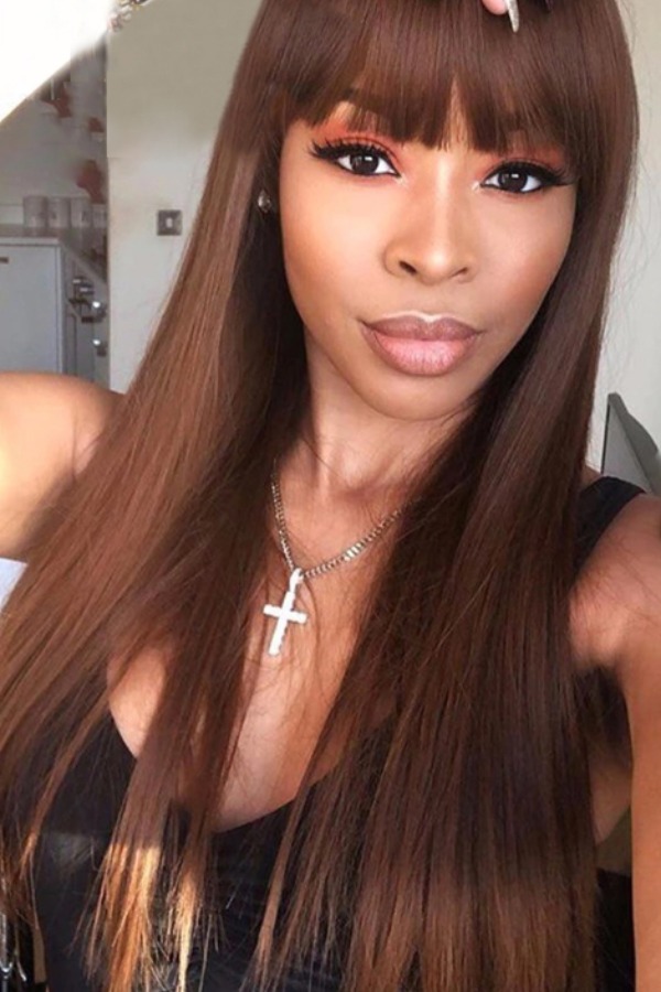 

lovely Trendy Long Brown Wigs