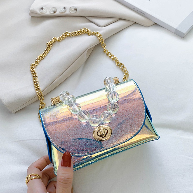 

lovely Chic Chain Strap Blue Crossbody Bag