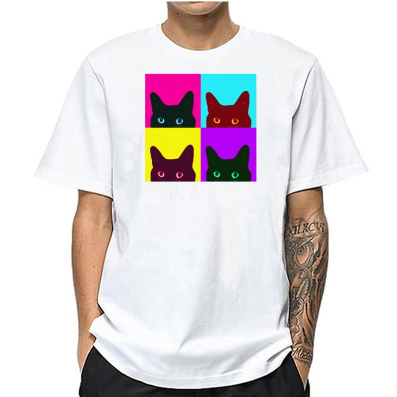 

lovely Leisure O Neck Print White T-shirt