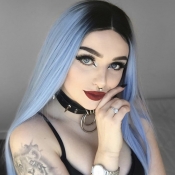 lovely Stylish Long Blue Wigs