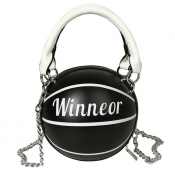 Lovely Chic Basketball Black Crossbody Bag