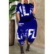 LW Plus Size Graffiti Letter Print Harlan Pants Se