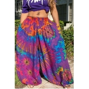 lovely Bohemian Tie-dye Purple Pants