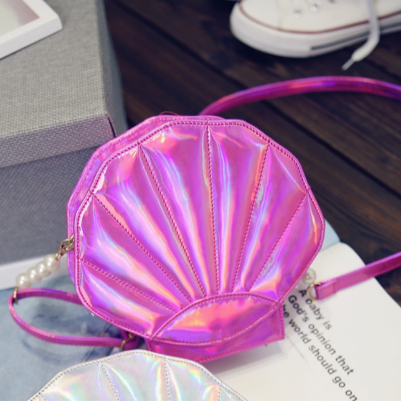 

lovely Chic Shell Rose Red Crossbody Bag