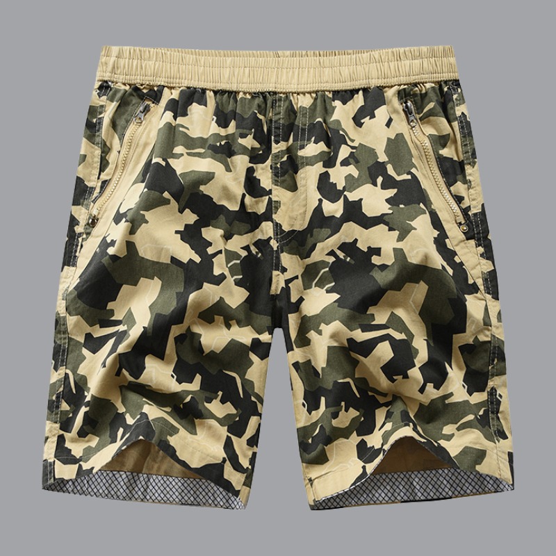 

lovely Leisure Print Yellow Shorts