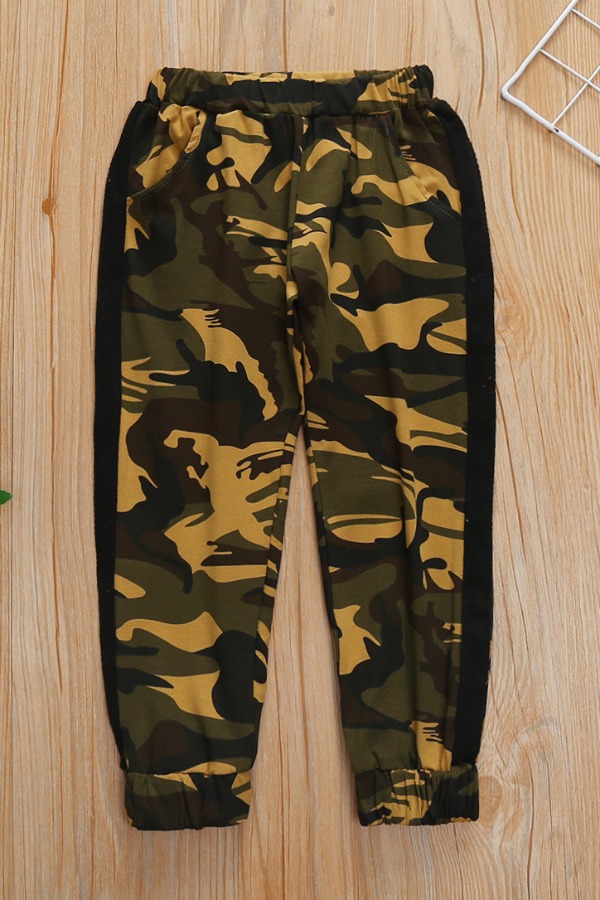 lovely Casual Camo Print Boy Pants