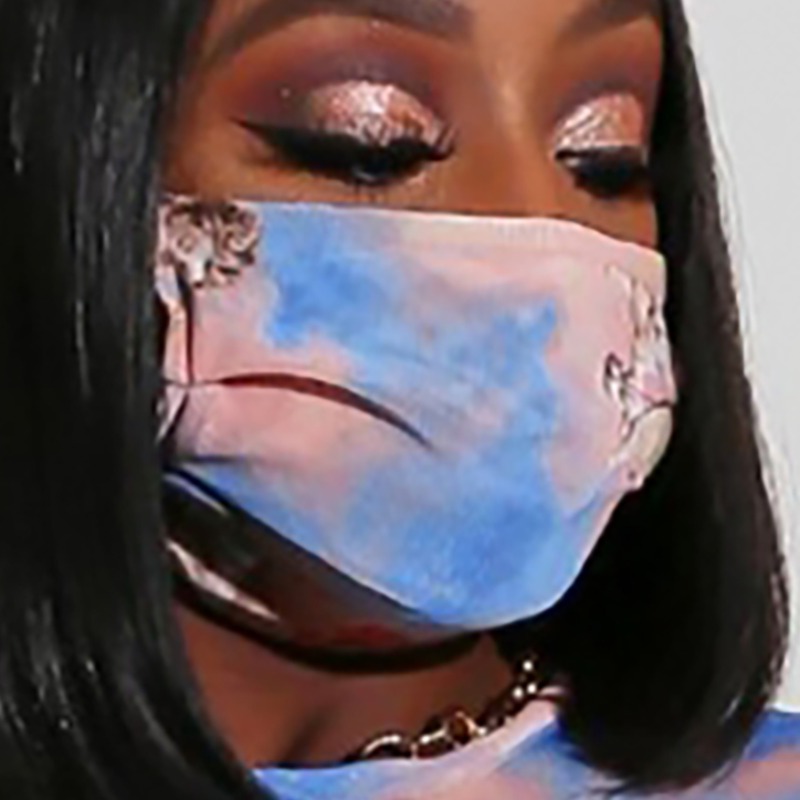 

lovely Tie-dye Blue Face Mask
