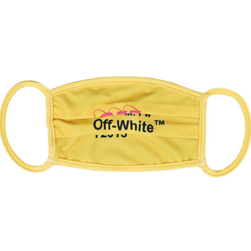 

lovely Letter Print Yellow Face Mask