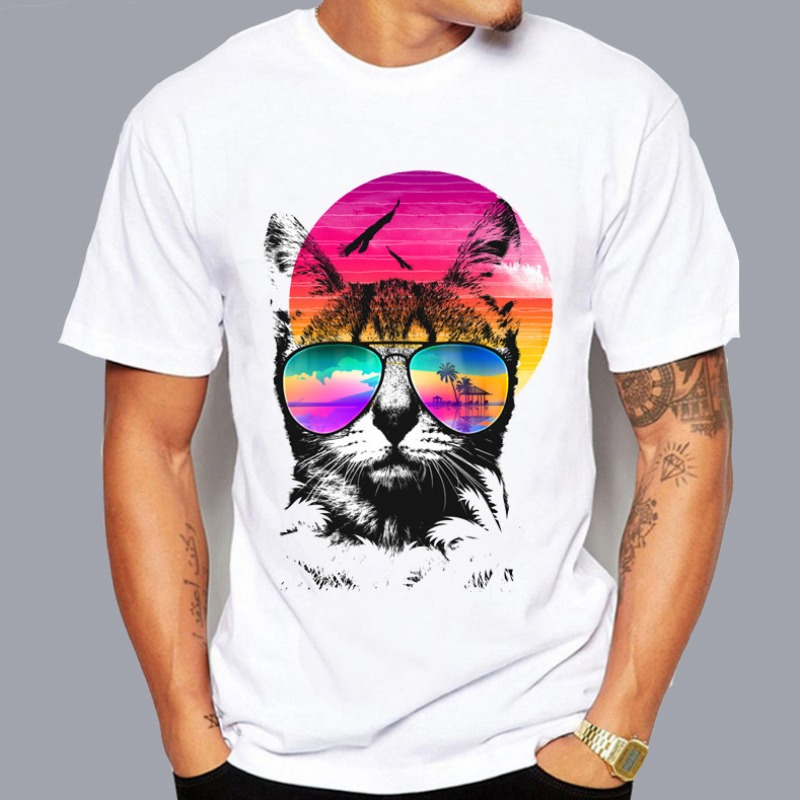 

lovely Leisure O Neck Print Rose Red T-shirt