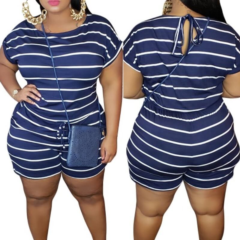 plus size romper shorts