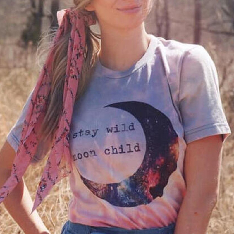 

lovely Sweet O Neck Print Multicolor Plus Size T-shirt, Multi