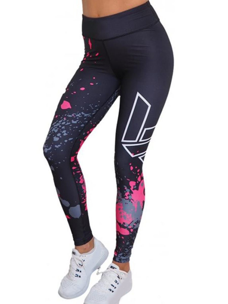 

lovely Sportswear Print Red Pants