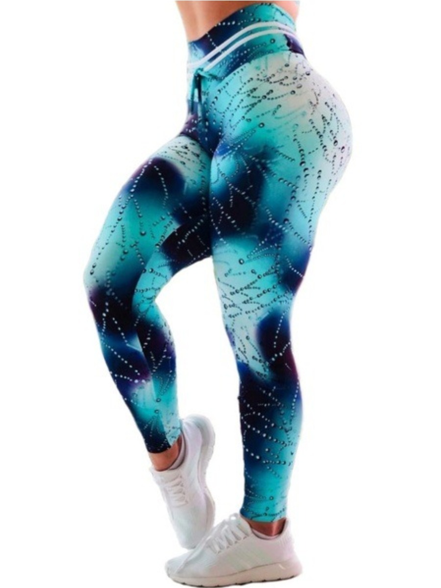 

lovely Sportswear Print Skinny Multicolor Pants, Multi
