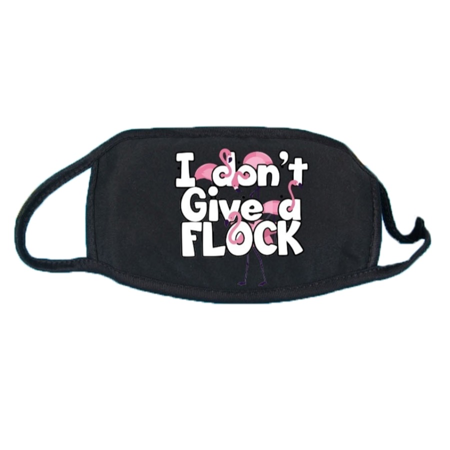 

Lovely Letter Print Black Face Mask