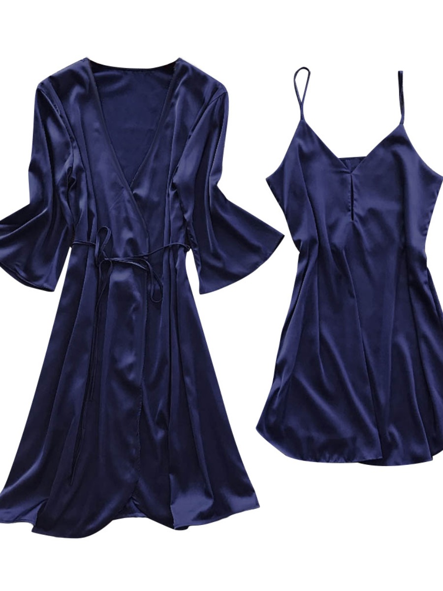 

lovely Cosy Loose Deep Blue Sleepwear