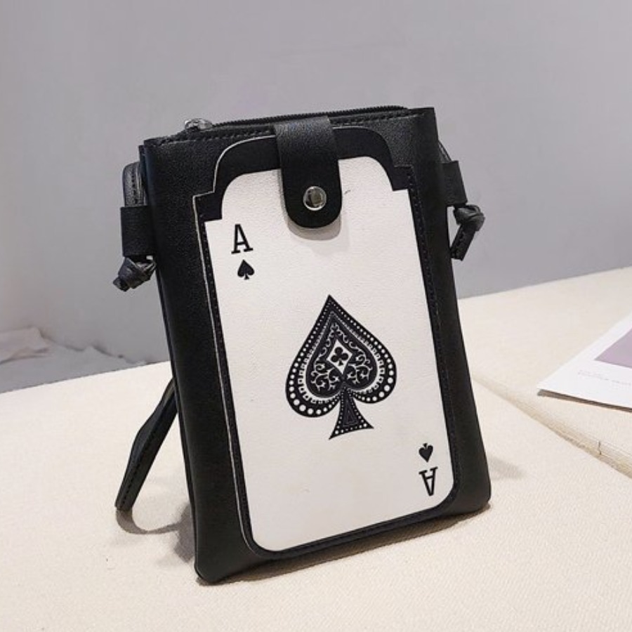 

lovely Street Print White Crossbody Bag