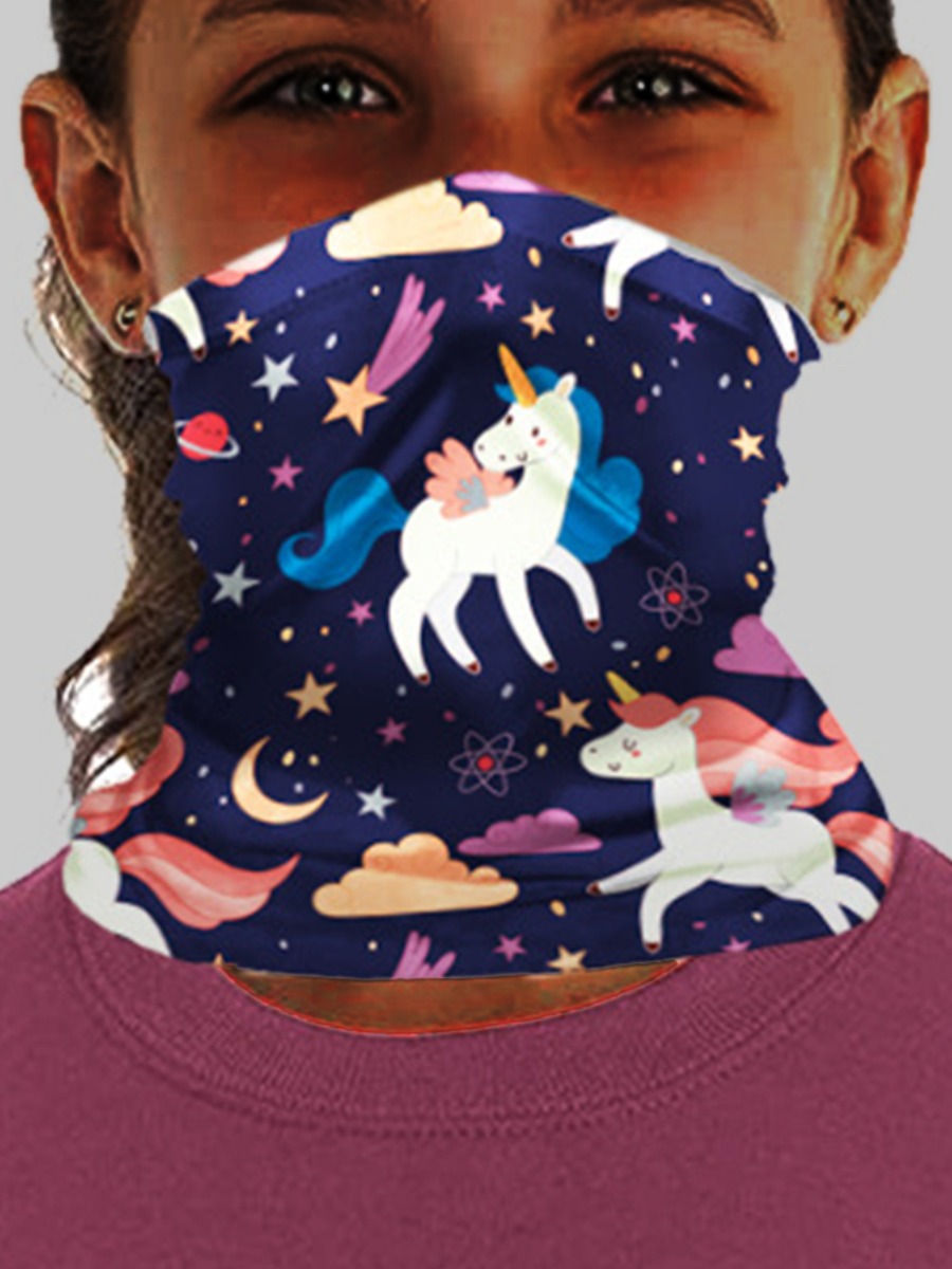 

lovely Print Blue Girl Face Mask