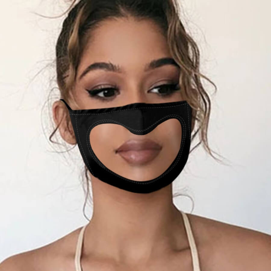 

Lovely See-through Black Face Mask