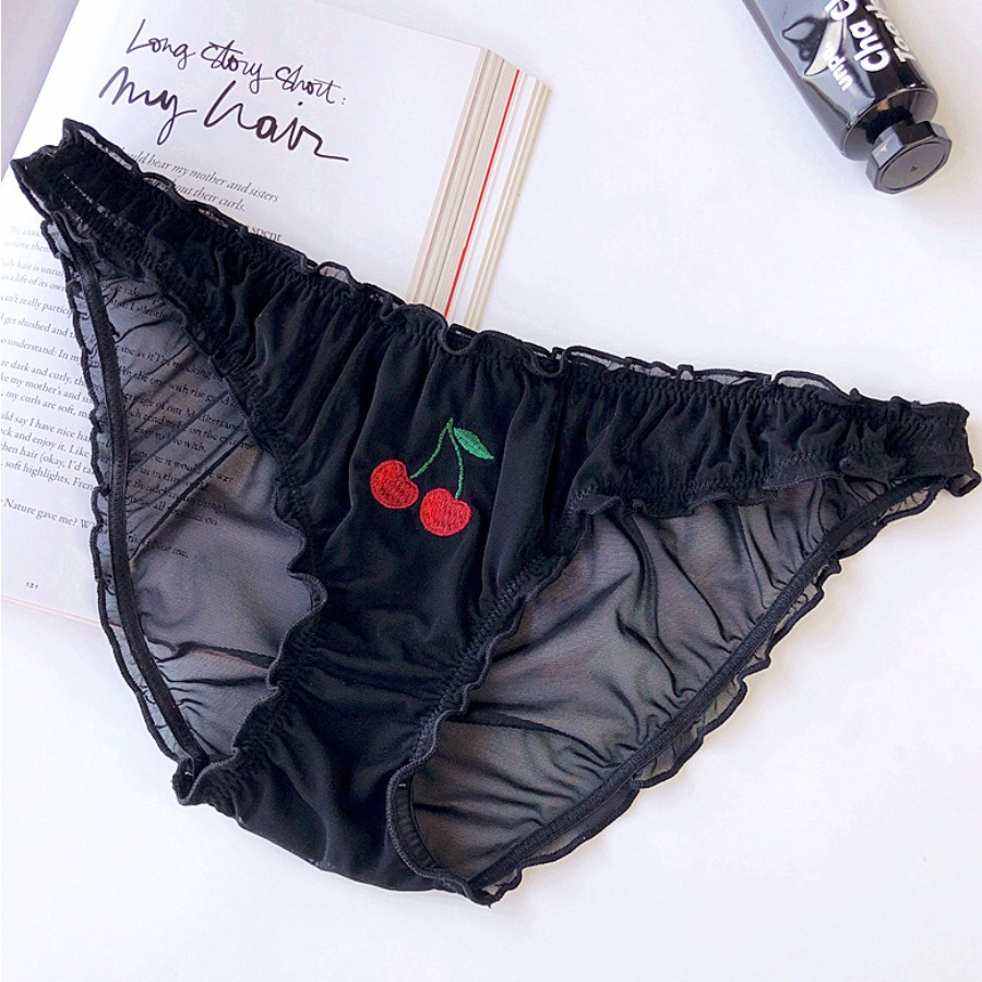 

lovely Sexy See-through Black Panties