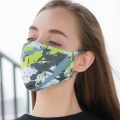 lovely Print Green Face Mask