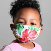 lovely Print White Face Mask