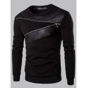 LW Men Round Neck Zipper Design Sweatshirt