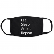 lovely Letter Black Face Mask