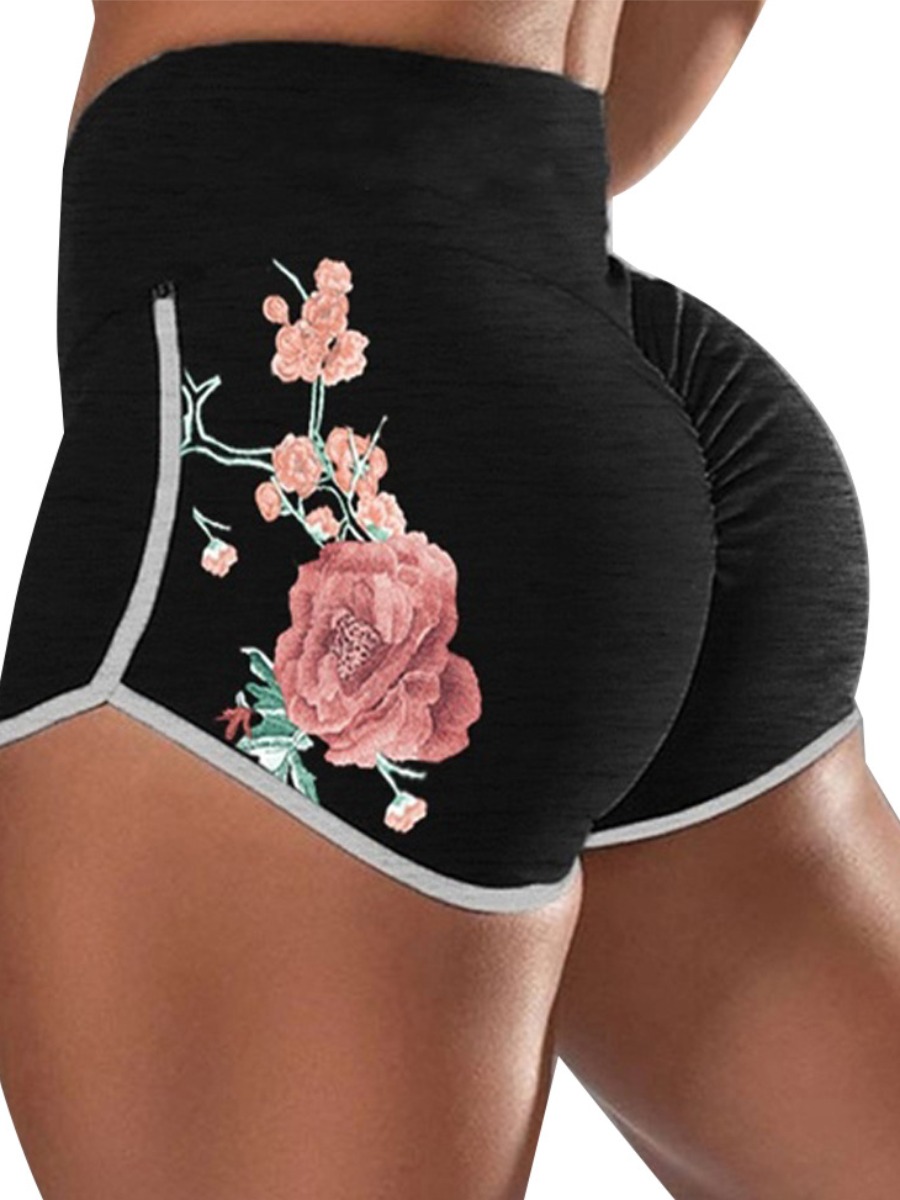 

Lovely Sportswear Print Black Loungewear