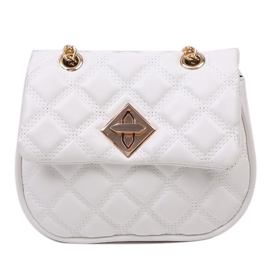 

lovely Stylish Chain Strap White Crossbody Bag