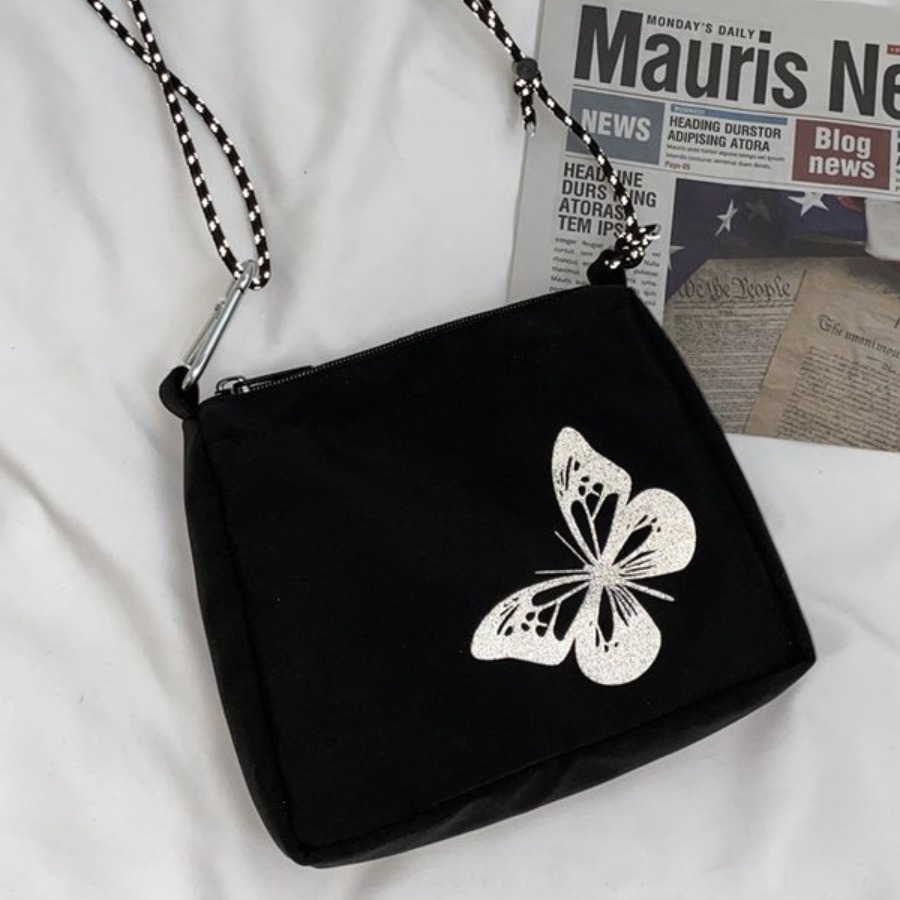 

lovely Trendy Butterfly Black Crossbody Bag