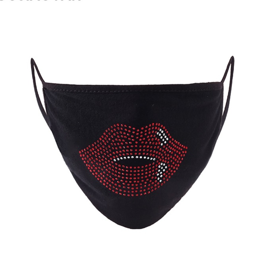 

Lovely Lip Black Face Mask