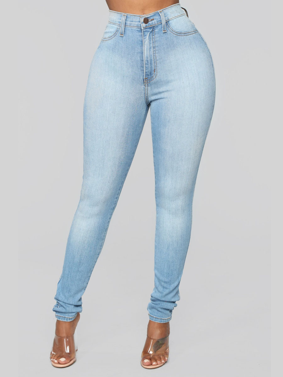 

lovely Casual Basic Skinny Blue Jeans