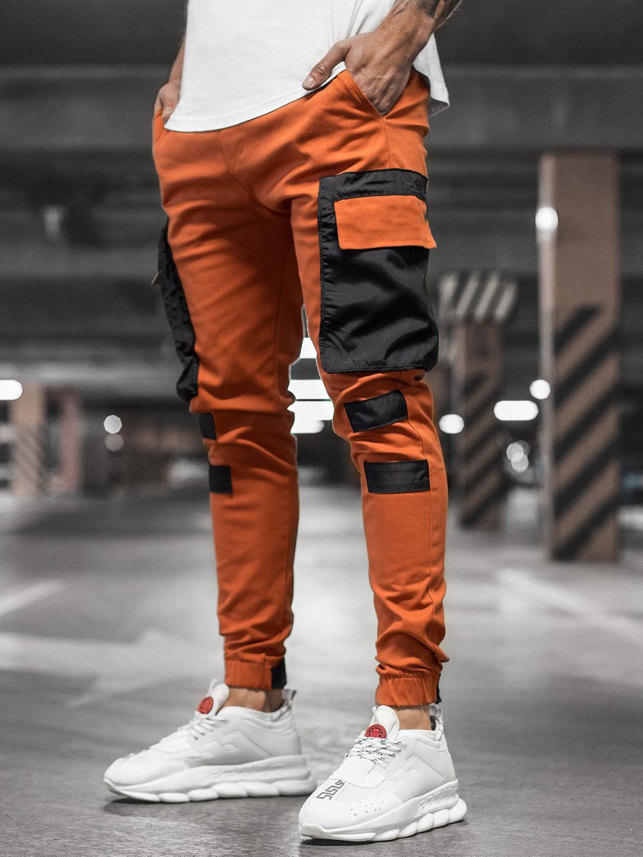 

lovely Casual Patchwork Pocket Patched Jacinth Men Pants