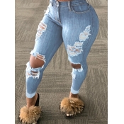 LW Plus Size High Stretchy Trendy Broken Holes Bab