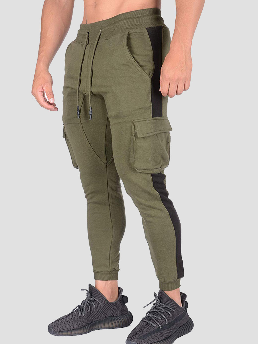 

lovely Casual Pocket Patched Army Green Men Pants