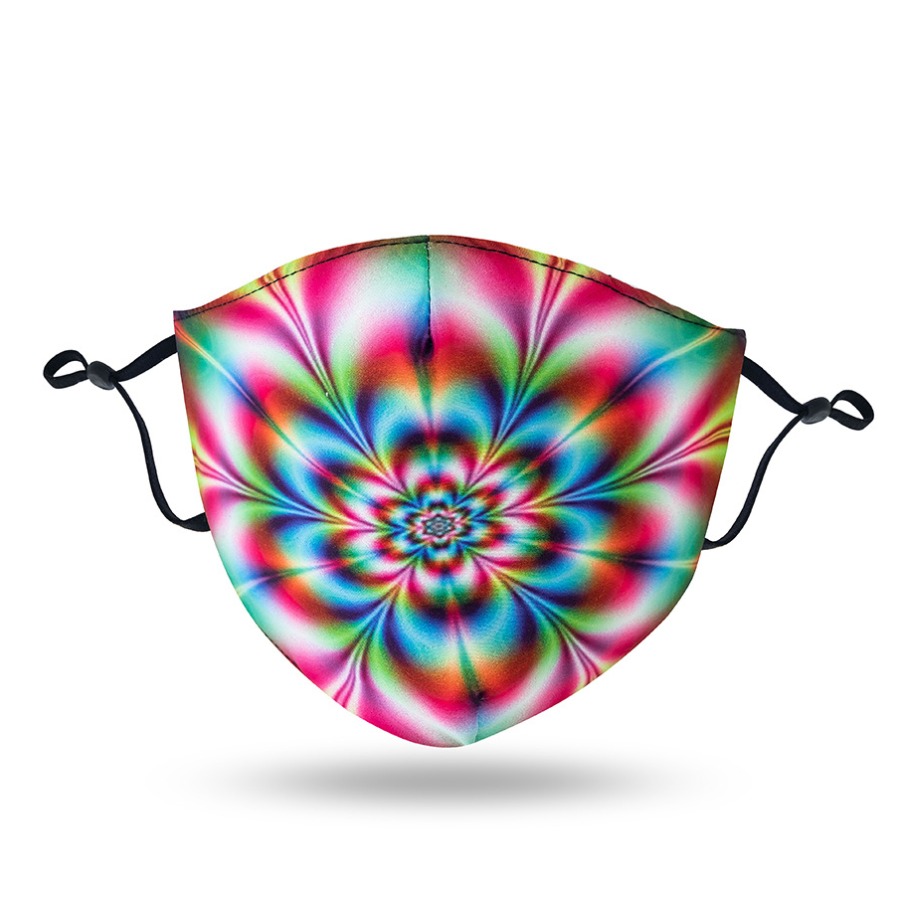 

lovely Tie-dye Multicolor Face Mask, Multi