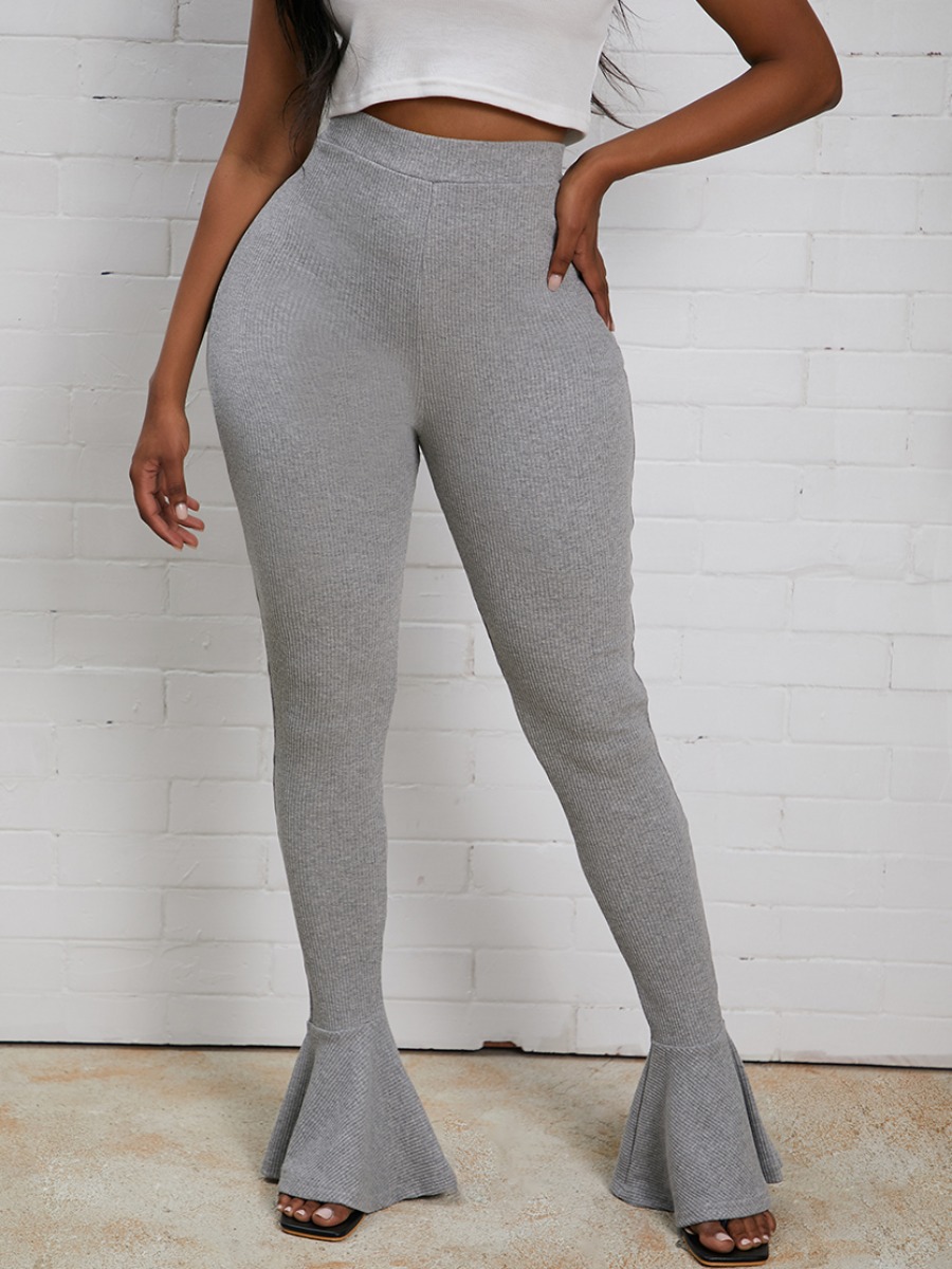 

lovely Street Flared Skinny Grey Pants