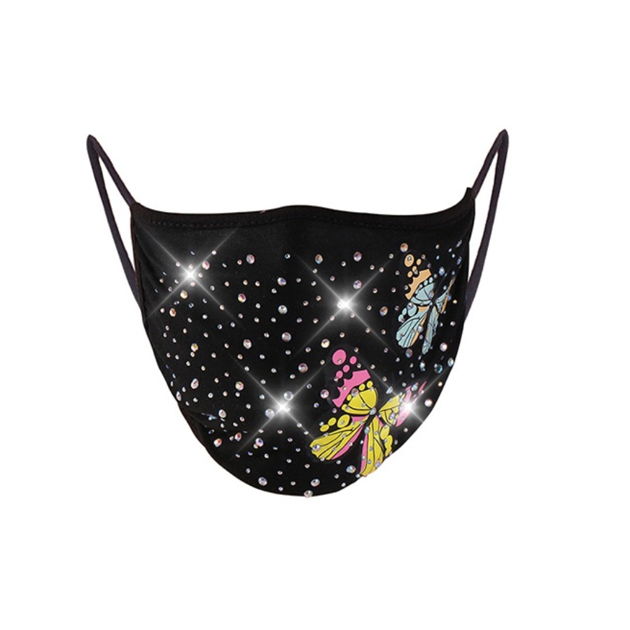 

Lovely Butterfly Black Face Mask