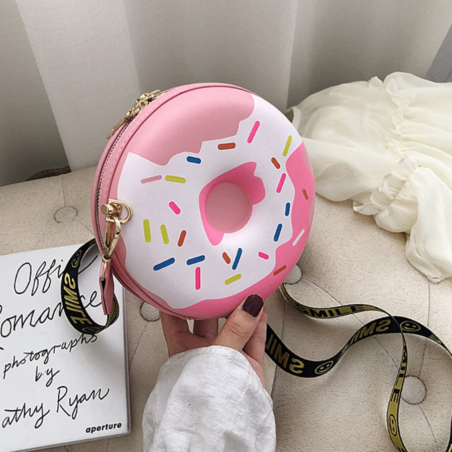 

lovely Chic Doughnut Pink Crossbody Bag