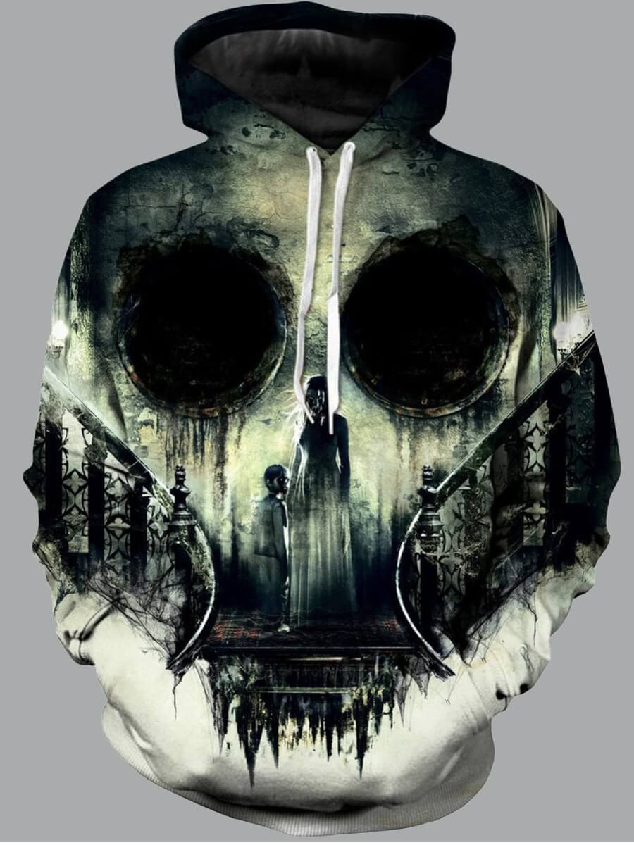 

Lovely Street Hooded Collar Print Black Men Hoodie