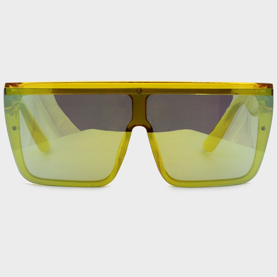 

lovely Trendy Big Frame Design Yellow Sunglasses