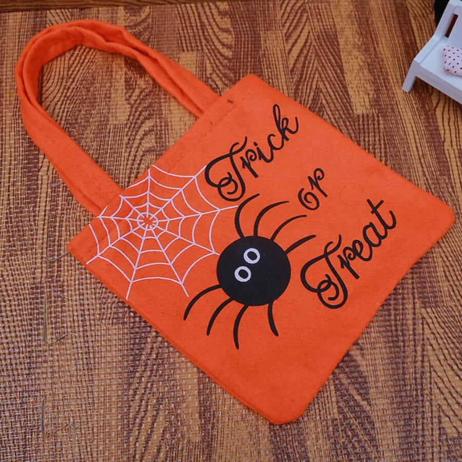 

Lovely Chic Cartoon Print Orange Gift Bag